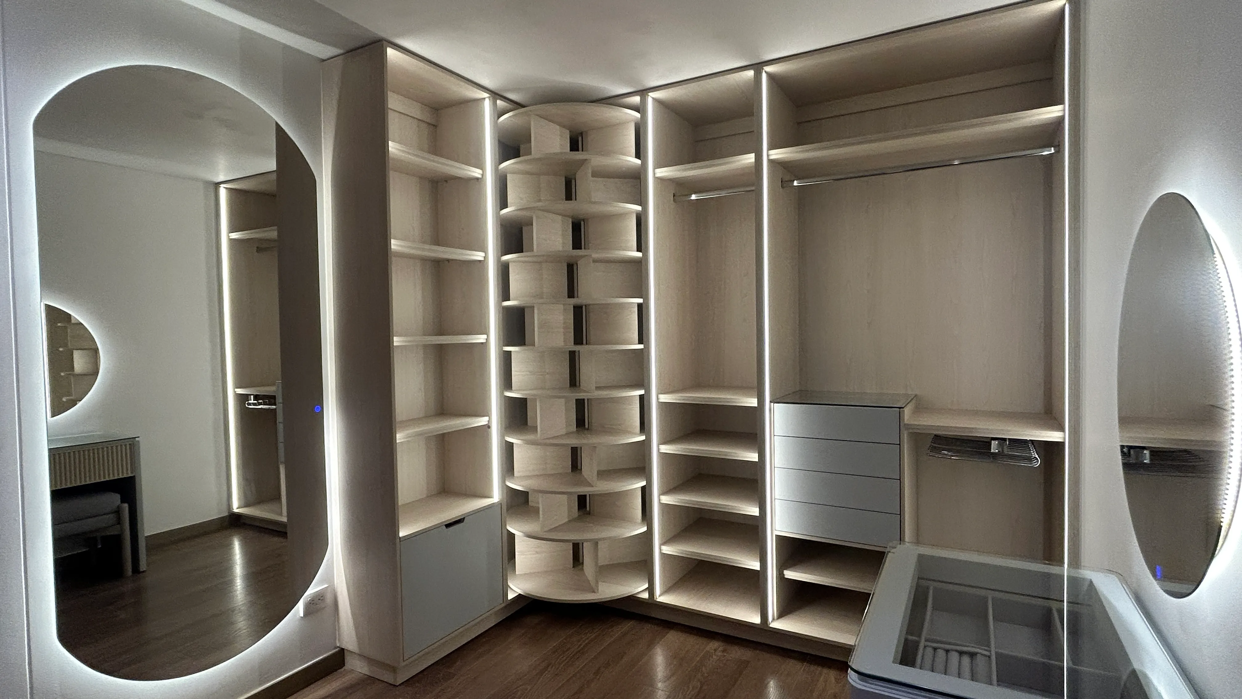 Detalle técnico vestidor de Leiby