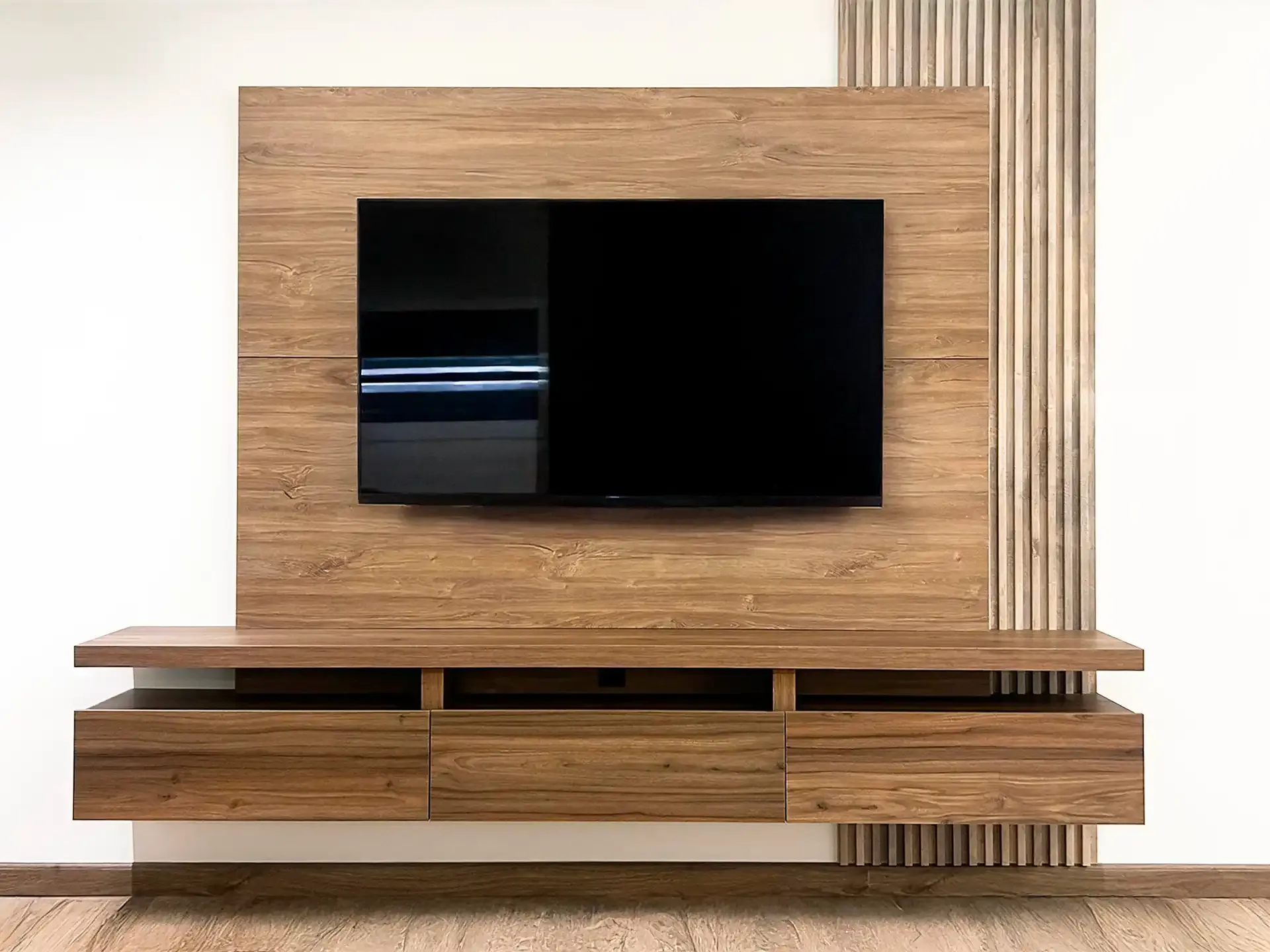 Muebles para TV con Gestión de Cables con ingeniería de fabricación avanzada en Bogotá