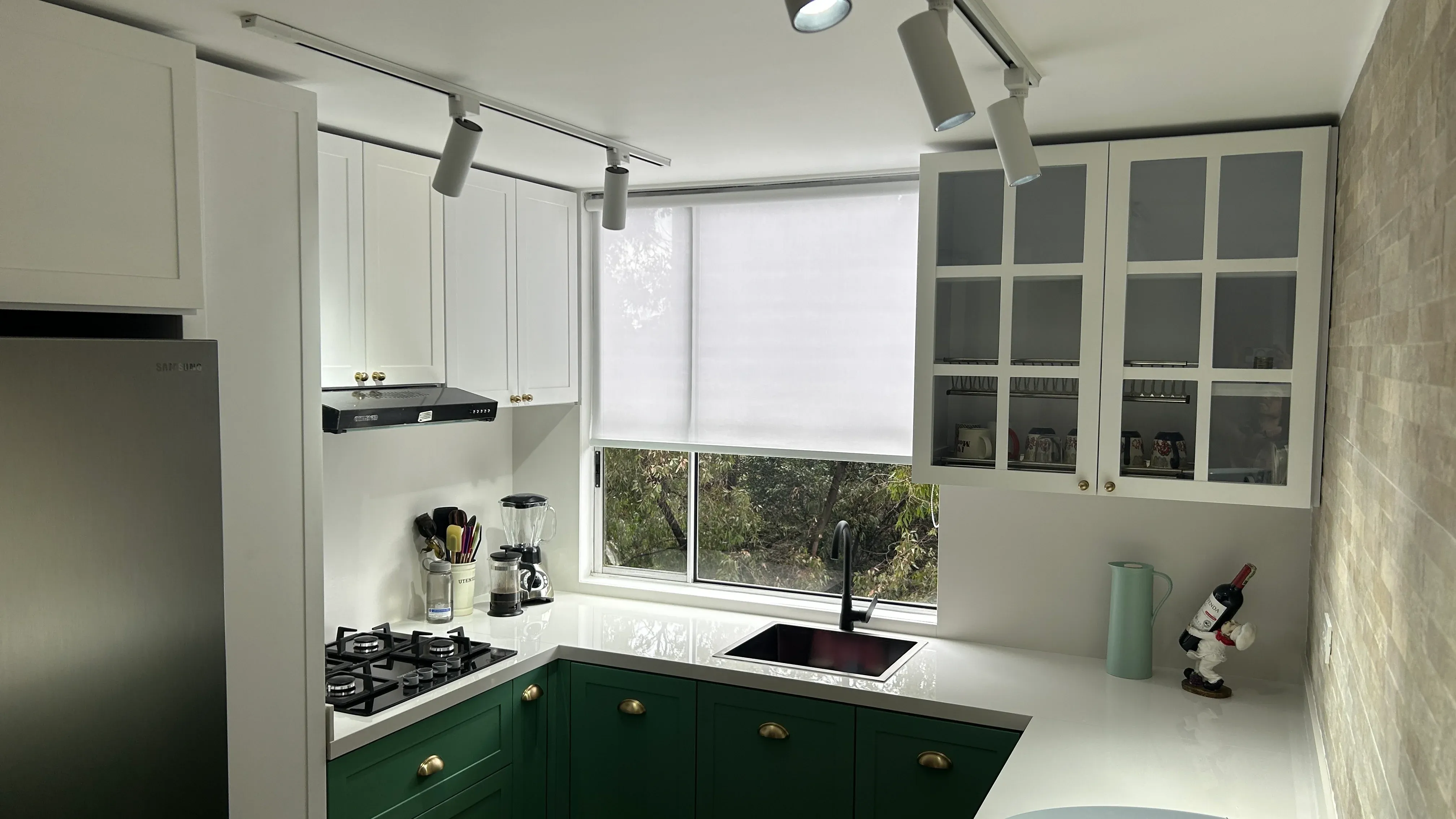 Perspectiva isla Shaker